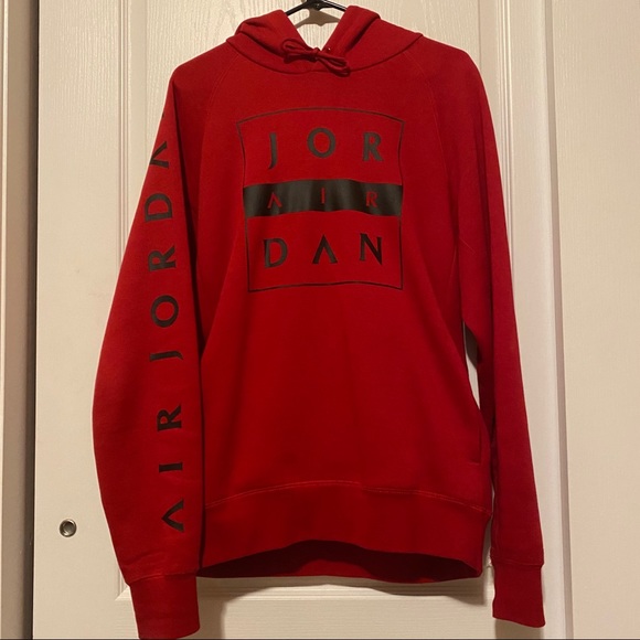 jordan hoodie red